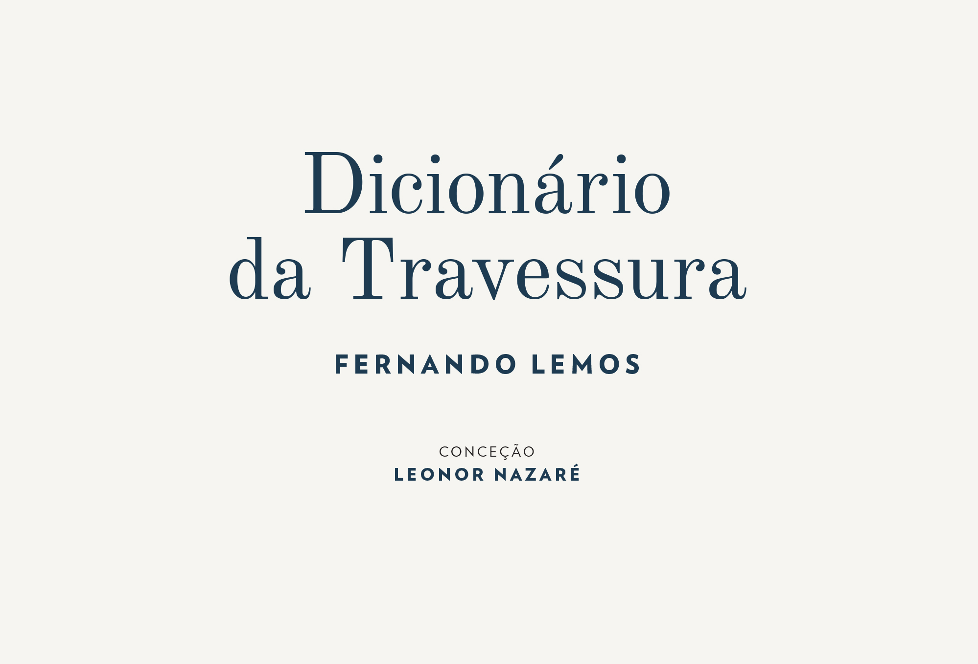 Dicionário da Travessura - Centro de Arte Moderna