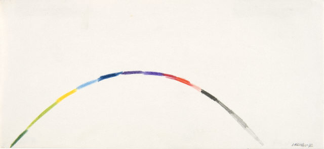 Fernando Calhau, “Sem título #850”, 1972. Lápis de cor sobre papel. Coleção Moderna