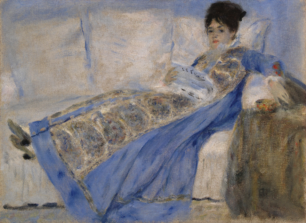 Pierre-Auguste Renoir, “Retrato de Madame Claude Monet”, c. 1872-1874. Óleo sobre tela. Coleção do Fundador