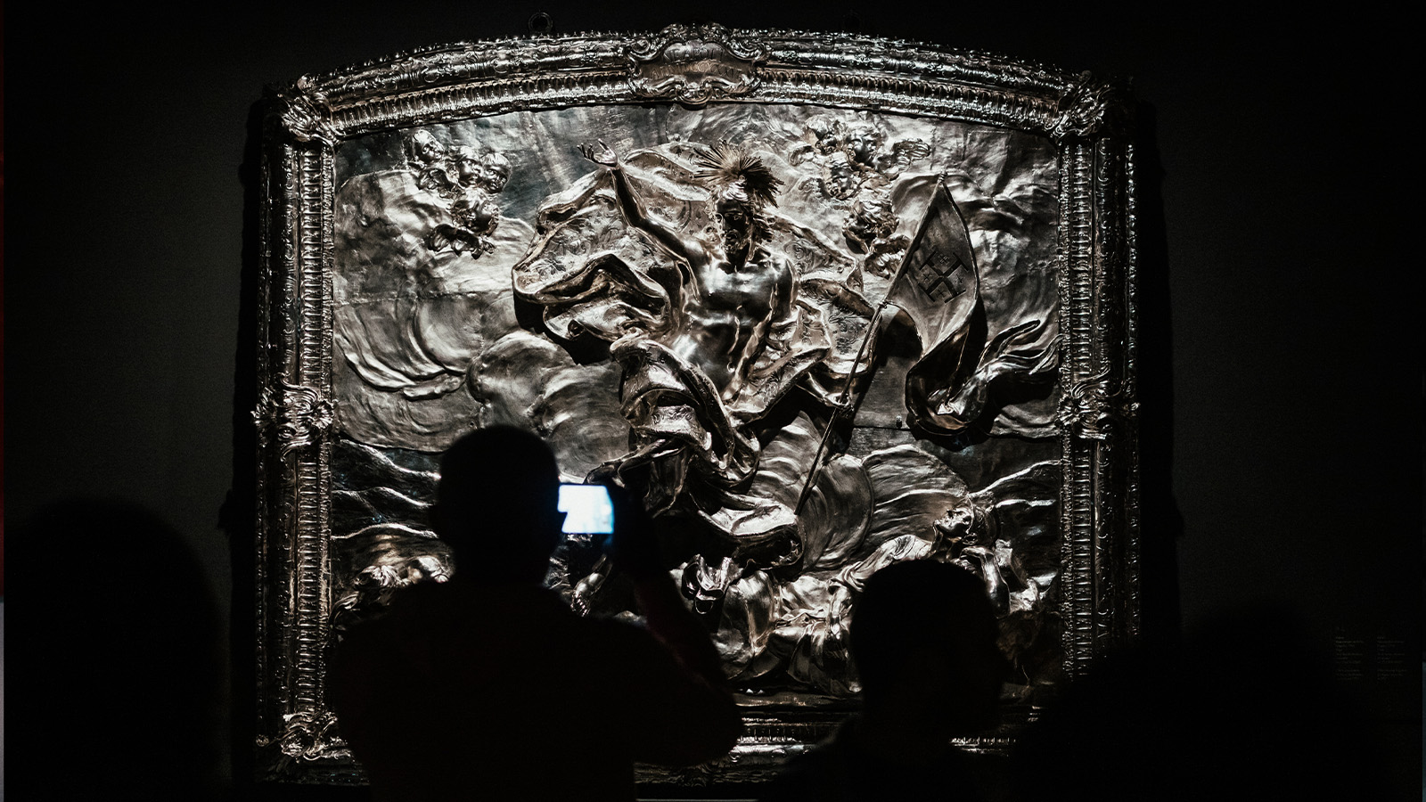 Relevo Ressurreição de Cristo. Nápoles, 1736. Prata. Terra Sancta Museum, Jerusalém, inv. CTS-OA-00007