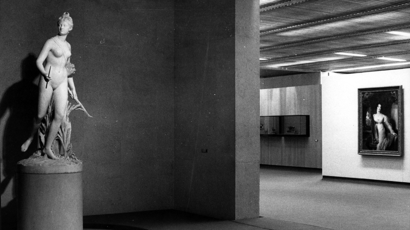 Vista do interior do Museu Calouste Gulbenkian, 1970. Fotografia: Reinaldo Viegas