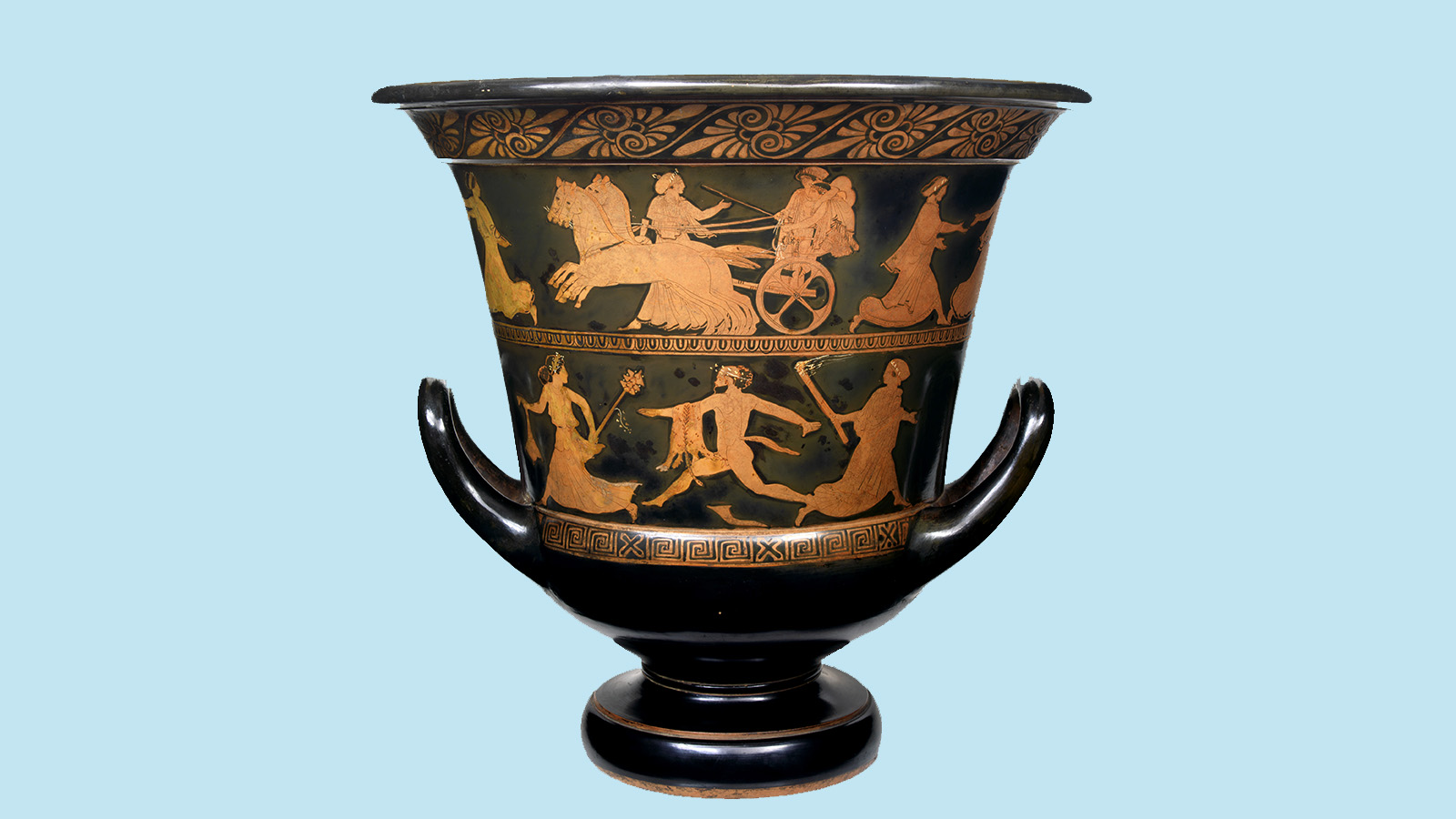 Vaso «calyx-krater». Ática, c. 440 a. C. Terracota. Museu Calouste Gulbenkian