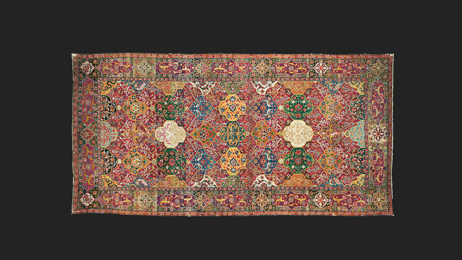 Tapete «Clam Gallas». Herat (?), final do século XVI. MAK – Museum of Applied Arts, Vienna, T 9026. © Gerald Zugmann/MAK