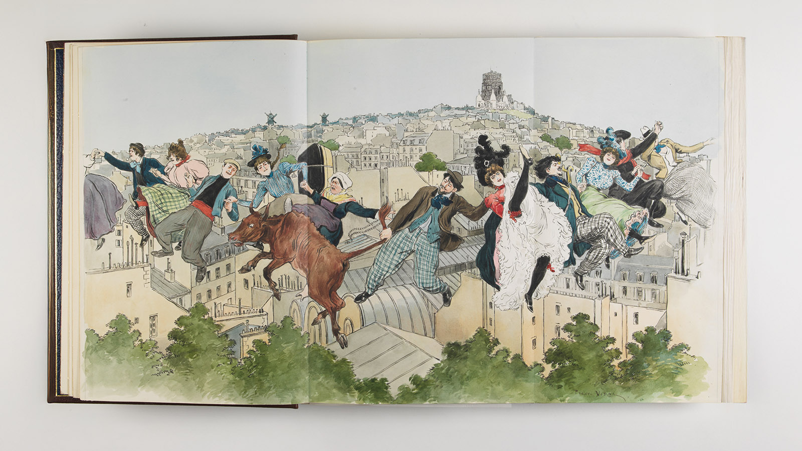 Georges Montorgueil, «La vie à Montmartre». Ilustrações de Pierre Vidal. Paris: Librairie artistique - G. Boudet, Éditeur, s.d. (1899). Museu Calouste Gulbenkian, inv. LM395A/B