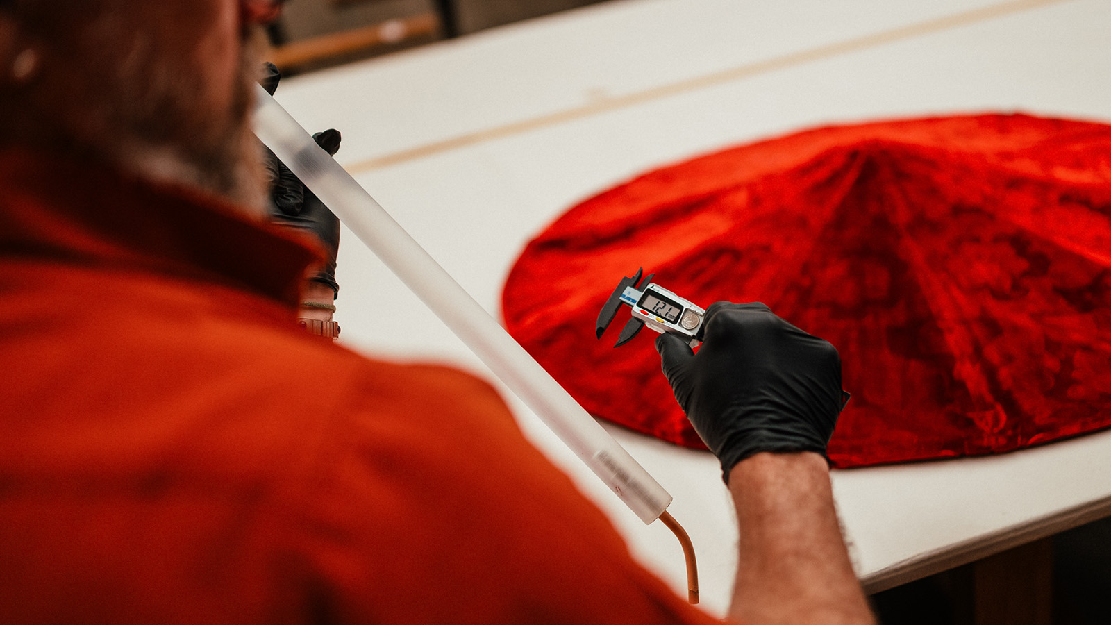 Processo de criação do suporte para o Para-sol.