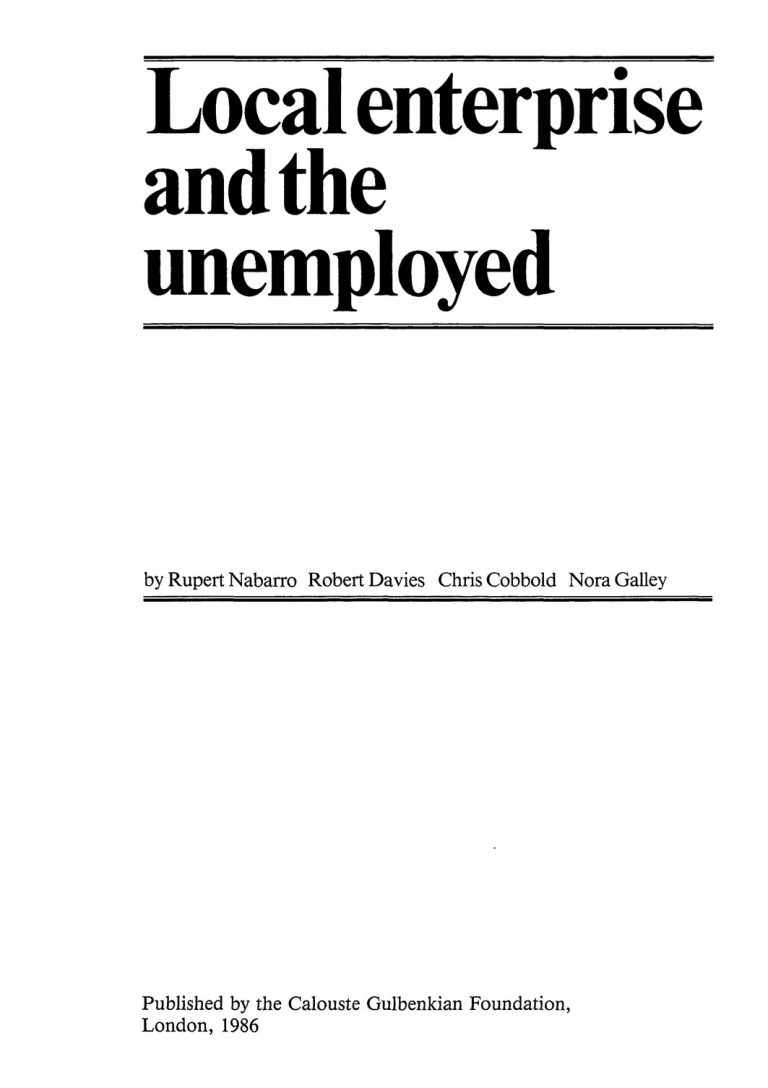 Local Enterprise And The Unemployed Calouste Gulbenkian Foundation local-enterprise-and-the-unemployed-calouste-gulbenkian-foundation
