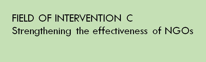 Field of Intervention C - Strengthening the effectiveness of NGO’s