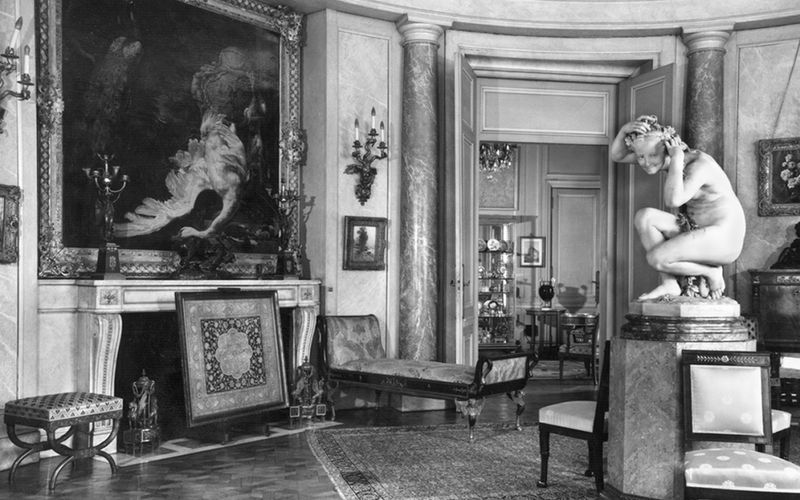 Residência de Calouste Gulbenkian na Avenue d' Iéna, em Paris. Salon Rond, c. 1956-1957