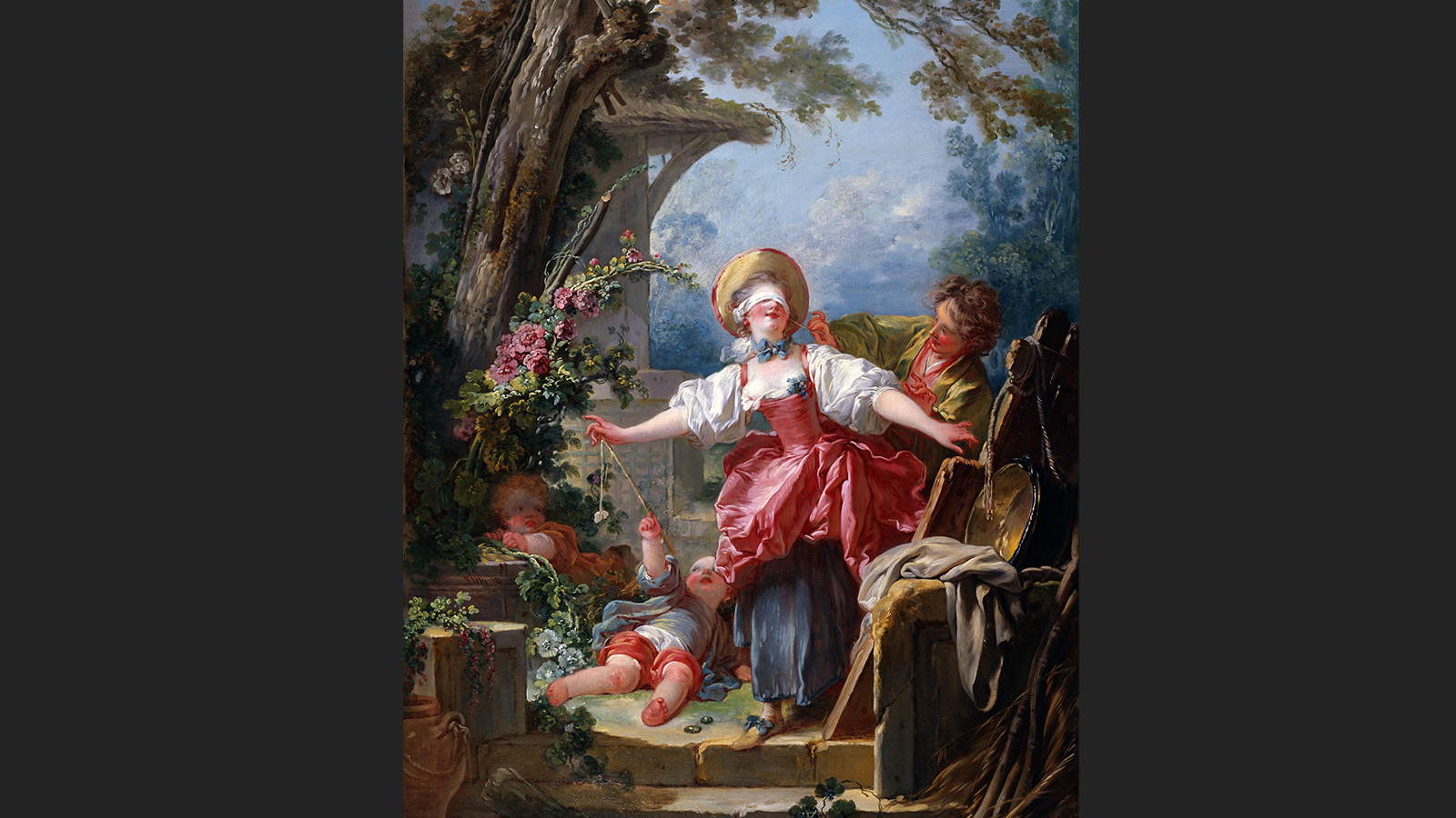Jean-Honoré Fragonard, ‘Blind-Man’s Buff’. France, ca. 1750-1752. Oil on canvas. Toledo Museum of Art, Purchased with funds from the Libbey Endowment, Gift of Edward Drummond Libbey, inv. 1954.43. © Toledo Museum of Art, Toledo, Ohio.